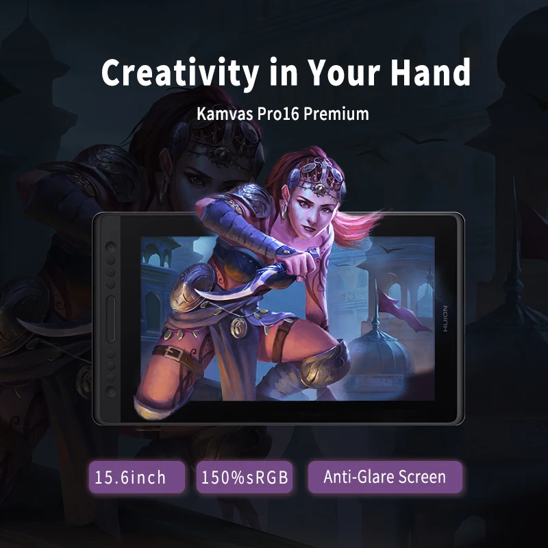 KAMVAS PRO 16 Professional Animation 3D Design Interactive Lcd Display Digital Graphic Drawing Tablet Pen Monitor