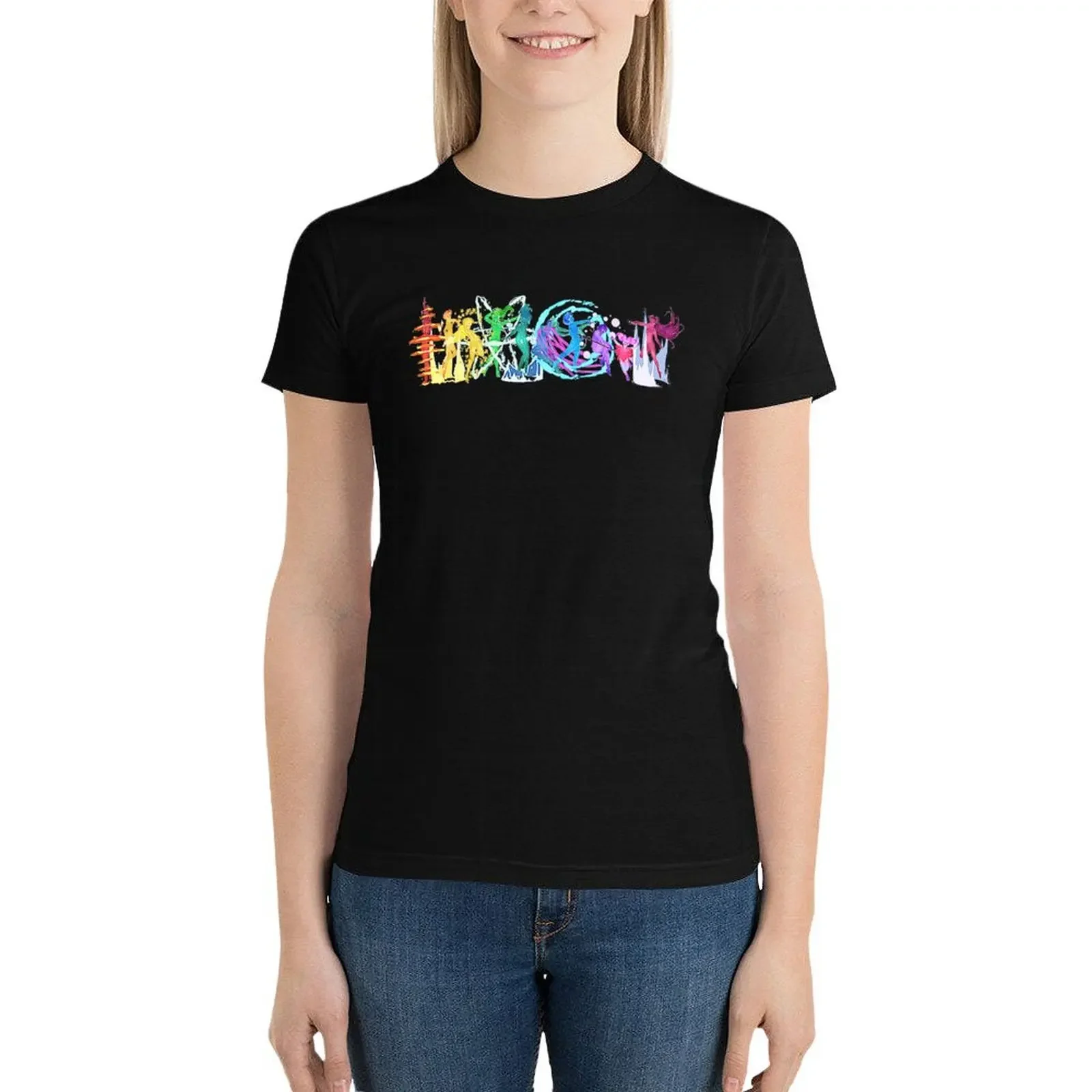 

Rainbow Senshi T-Shirt lady clothes shirts graphic tees vintage clothes cute tops t shirts for Women loose fit