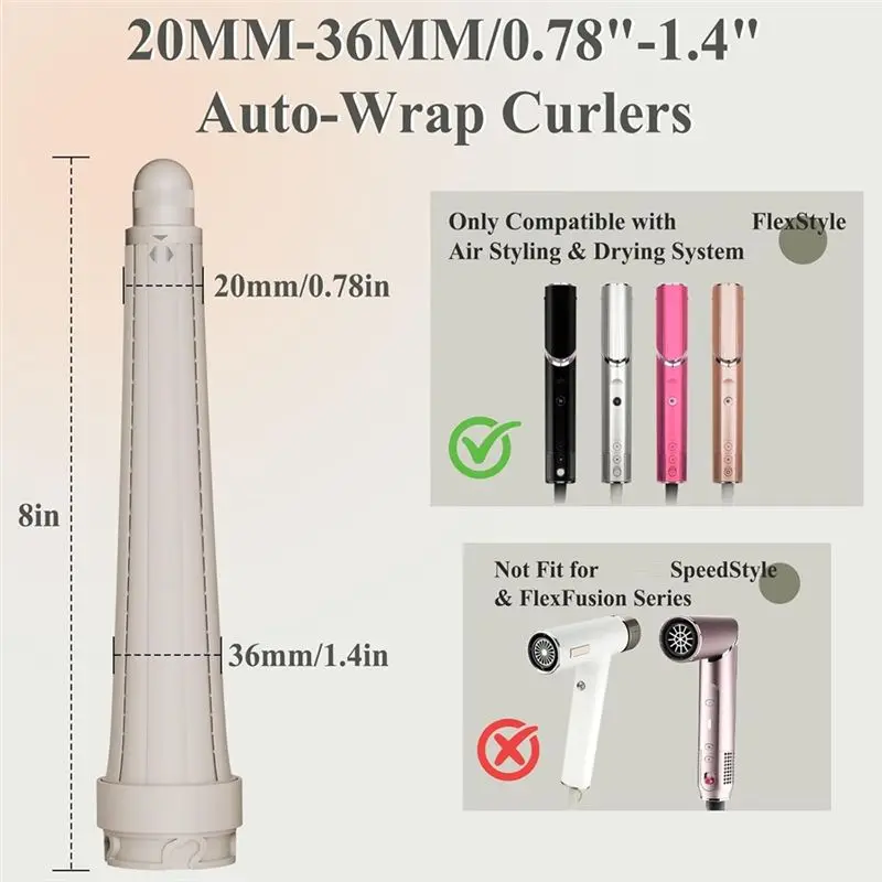 B64B-مرفق براميل مخروطية الشباك الطويلة لسمك القرش Flexstyle 0.78-1.4 بوصة ميزة الموجة المزخرفة ذات التغليف التلقائي