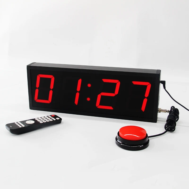 CP18 Big Count up Challenge Timer Adjustable Difficulty LED 10 Seconds Stop Watch Clock Game Timer