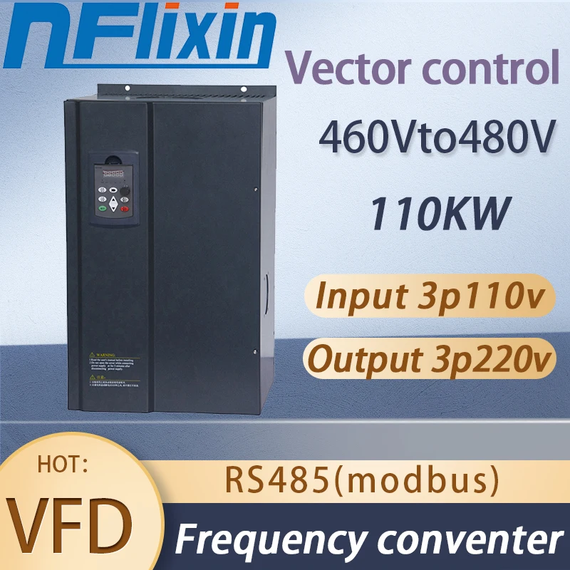 Frequency Inverter 110KW 147HP VFD 460V-480V Speed control 460v-480v 3P Input and 460v-480v 3POutput Motor Drive VFD