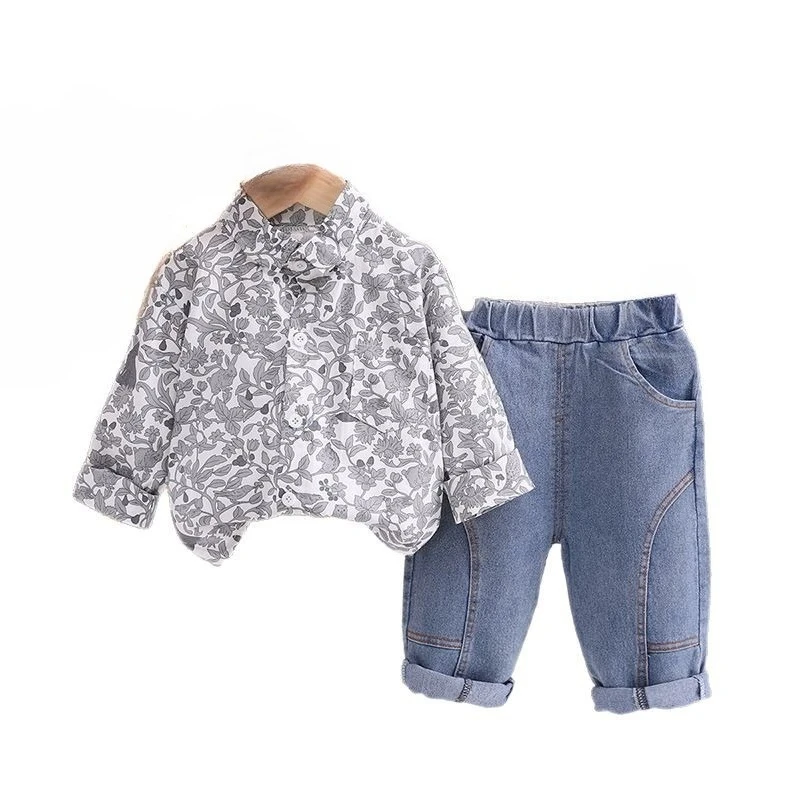 

New Autumn Baby Clothes Children Boys Long Sleeved Shirt Pants 2Pcs/Sets Kids Clothing Toddler Casual Costume Infant Tracksuits
