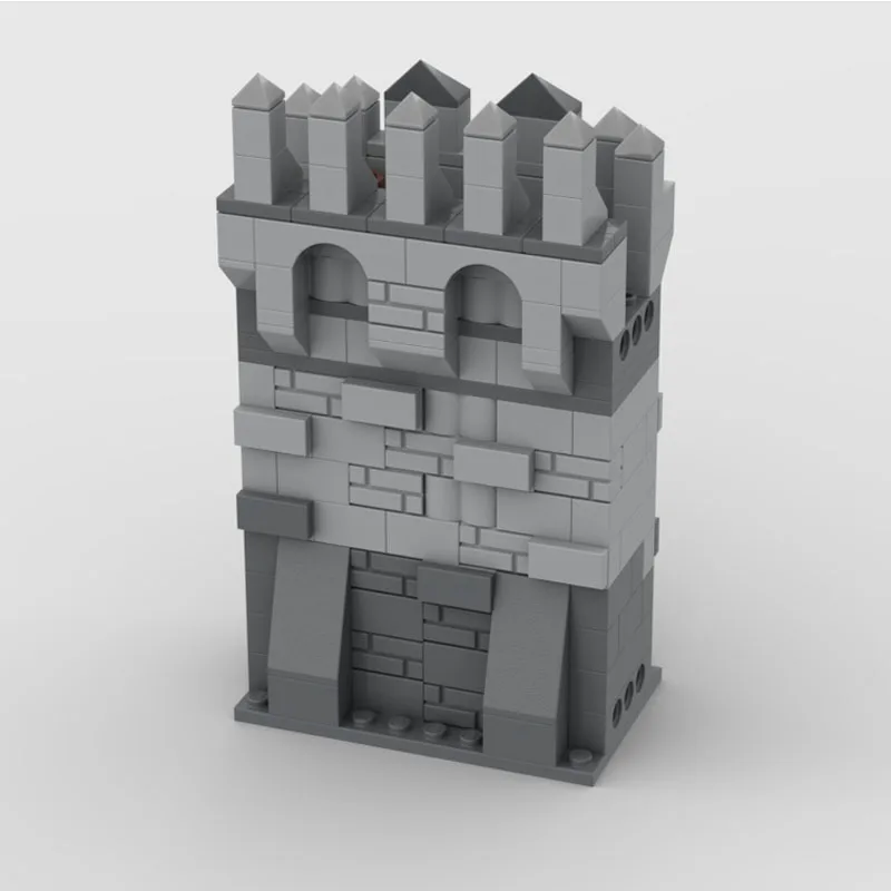 Juego de bloques de construcción de castillo Medieval para niños, de pared Modular juguete de montaje creativo, regalo de vacaciones único para niños, 181 piezas