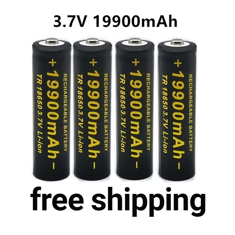 100% High Quality And Large Capacity 3.7 V 18650 19900mAh   Batteries Li-ion Lithium Battery for Flashlight