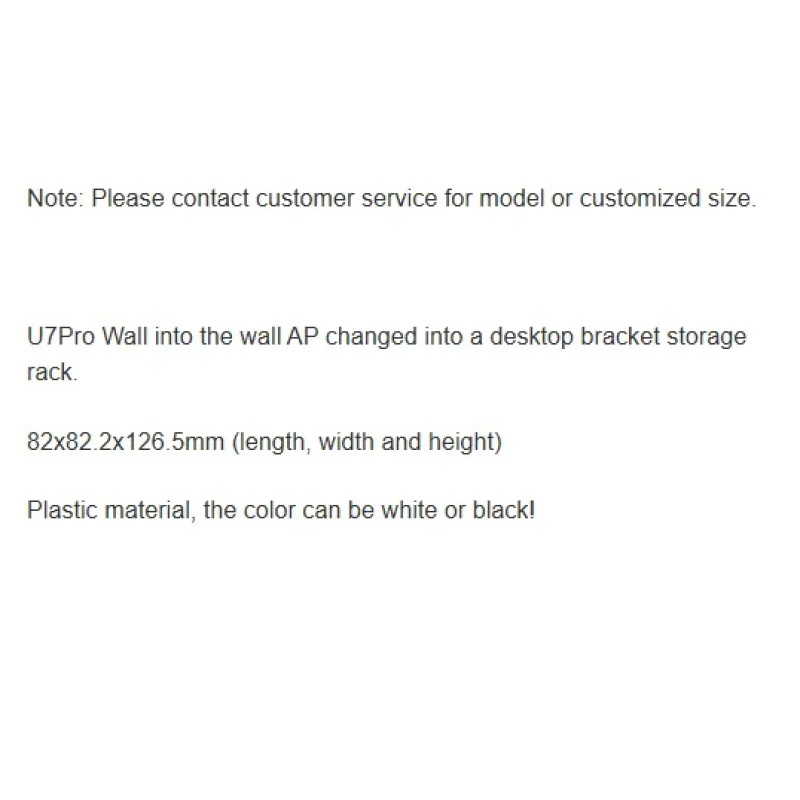 WYORESY  for UniFi (U7-Pro-Wall)  New Arrival Premium High Strength Desktop Wireless AP Fix Support Storage Rack