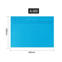 New 340*240mm Insulation Pad Heat-Resistant Silicon Soldering Mat BGA CPU Work Pad Desk Platform Solder Rework Repair Tool Mat