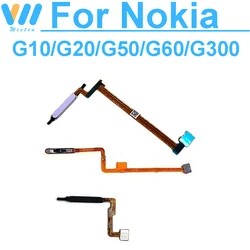 Fingerprint Sensor Flex Cable With Power Button For Nokia G10 G20 G30 G50 G60 G300 Home Button Key Touch ID Flex Ribbon Repair