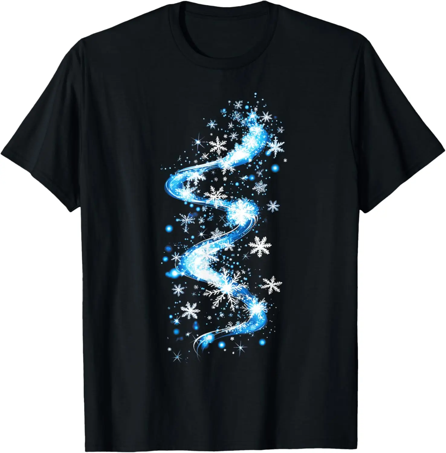 

Snowflakes Winter Holiday Icy Crystals Theme Snow T-Shirt