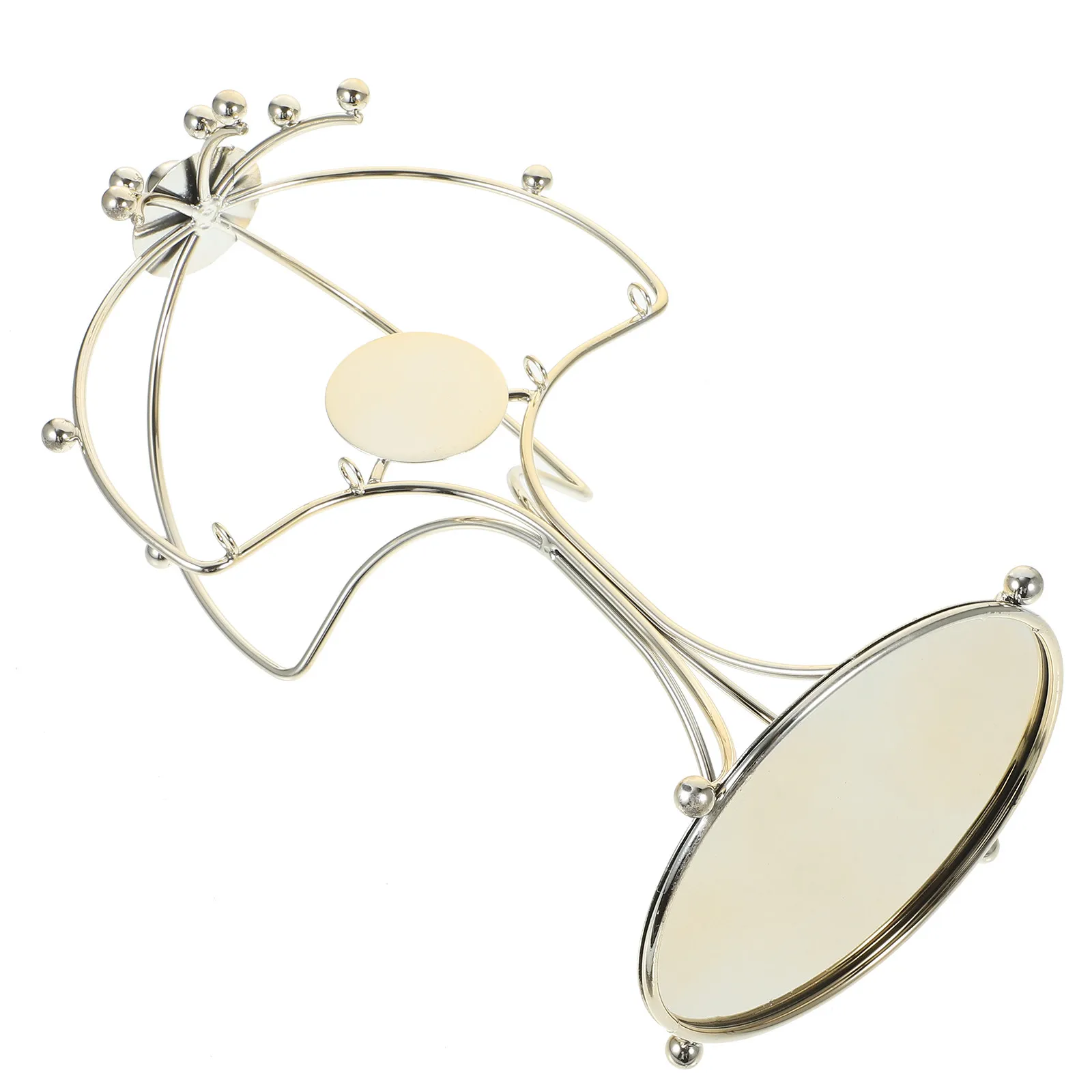 

Crown Display Stand Metal Headband Holder for Home Office Desktop Hair Crown Rack Headpiece Display Organizer Elegant Storage