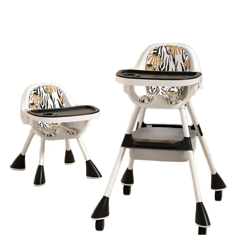 كرسي طعام أطفال بلاستيكي حديث محمول مع استخدام المطبخ مقعد طعام خارجي للأطفال