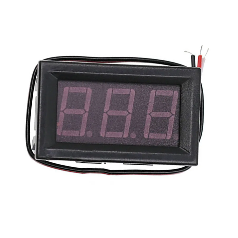 Easy Wiring LED Digital DC Voltmeter การเชื่อมต่อแบบย้อนกลับป้องกันการวัดความแม่นยําสําหรับรถยนต์/แบตเตอรี่รถยนต์/รถจักรยานยนต์