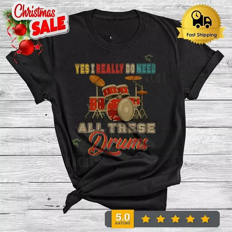 

Винтажная футболка «Да, я действительно нужны все эти барабаны», одинаковые футболки для игры на барабанах