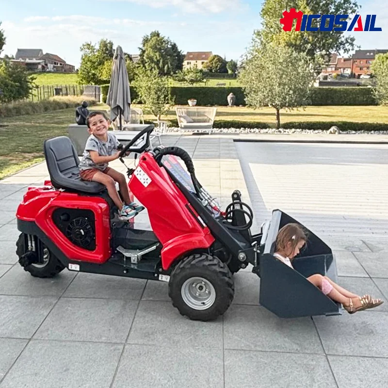 Multi Purpose Fast Delivery 3 Wheel Mini Skid Steer Loader Factory Price Mini Loader Wheel Loader With All Attachment