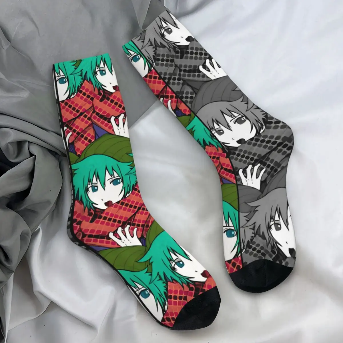 Shin Tsukimi Your Turn To Die Socks YTTD Anime Game Modern Stockings Men Comfortable Skateboard Socks Autumn Non Skid Socks