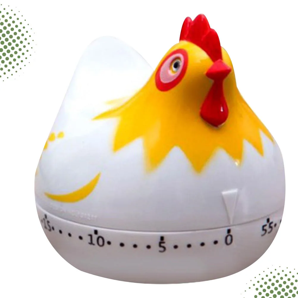 

Cute Hen Timer White Kitchen Baking Reminder Practical Safe Easy to Use for Cooking Eggs Pancakes Cakes