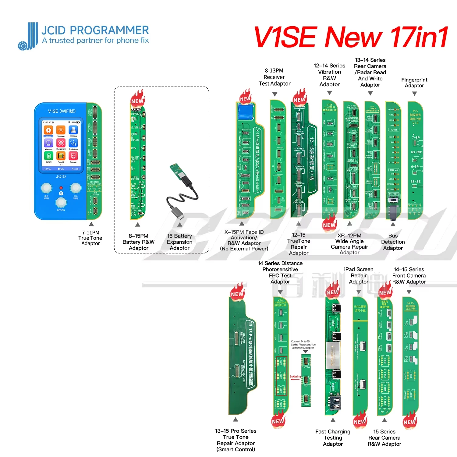 JCID V1S JC V1SE for IPHONE X XS Max 11 12 13 14 15PM True Tone