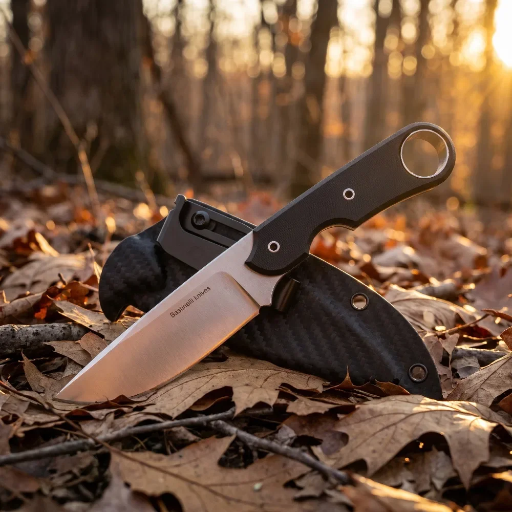 Basic 1 Fixed Blade Knife D2 Steel Blade Straight Knife Sturdy G10 Handle Multifunctional EDC Hunting Outdoor Cutting Tools
