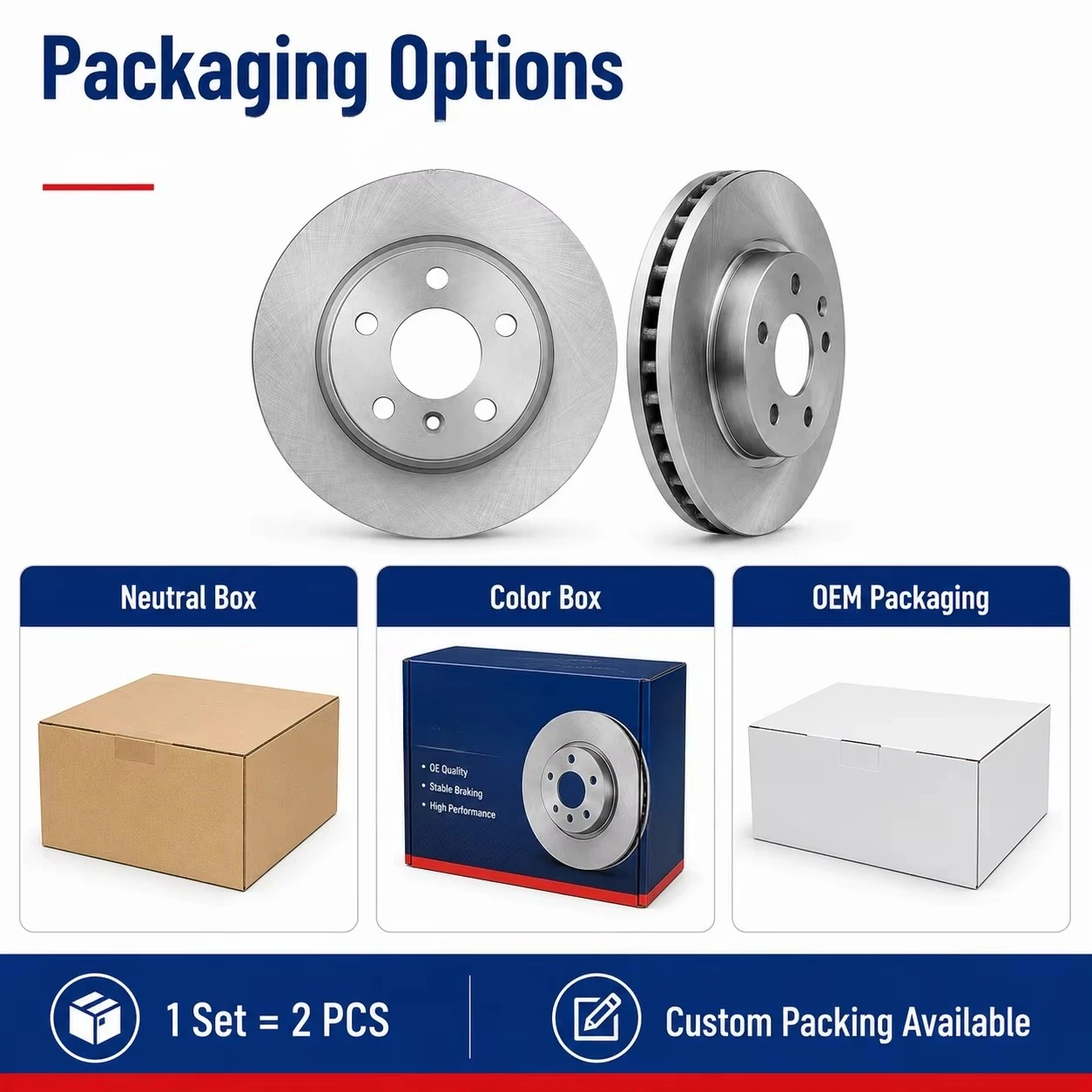 High Performance Brake Disc for Passenger Cars with Precision Balanced Rotor Technology