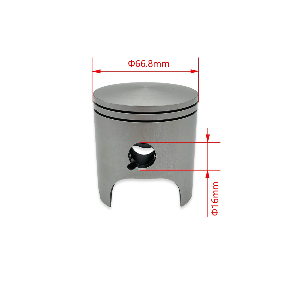 OTOM 66.8mm Motorcycle Standard Upgrade Forge Cylinder Piston Accessories For YAMAHA DT230 Loncin MT250 GPX TSE250R 2-Stroke