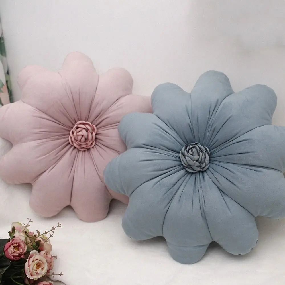 

Минималистичная декоративная подушка из голландского бархата с цветочным узором, удобная, моющаяся, для дивана, мягкая подушка для спальни, аксессуар для кушетки