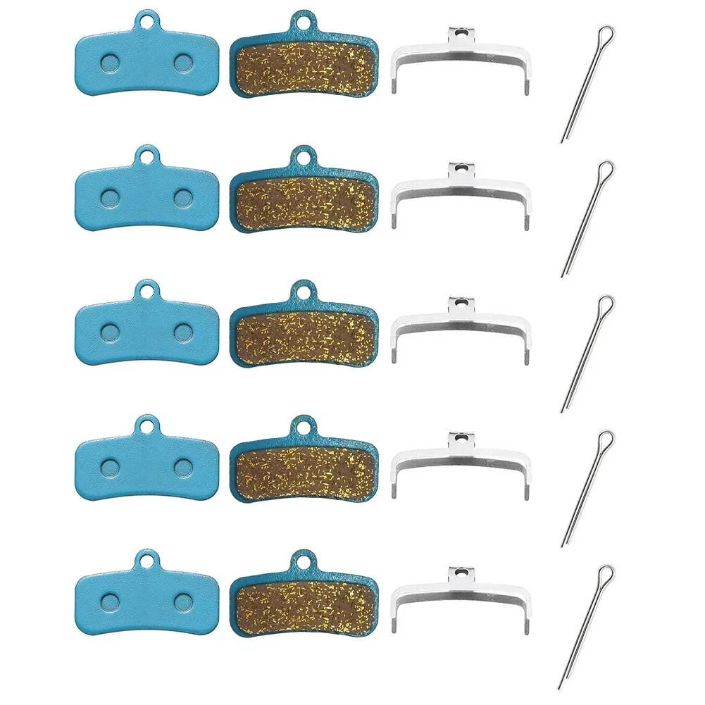 5 Pairs Resin Bicycle Disc Brake Pads For D03S D02S Saint BR-M810 Full Metal And Semi-metal Materials Bike Replacement Accessory