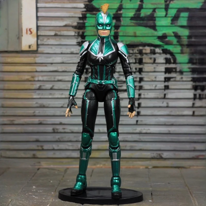 

Marvel DST Captain Marvel 7" Movie Action Figure-Posable Collectible Toy w/ Accessories Premium Articulated Hero Model Gift