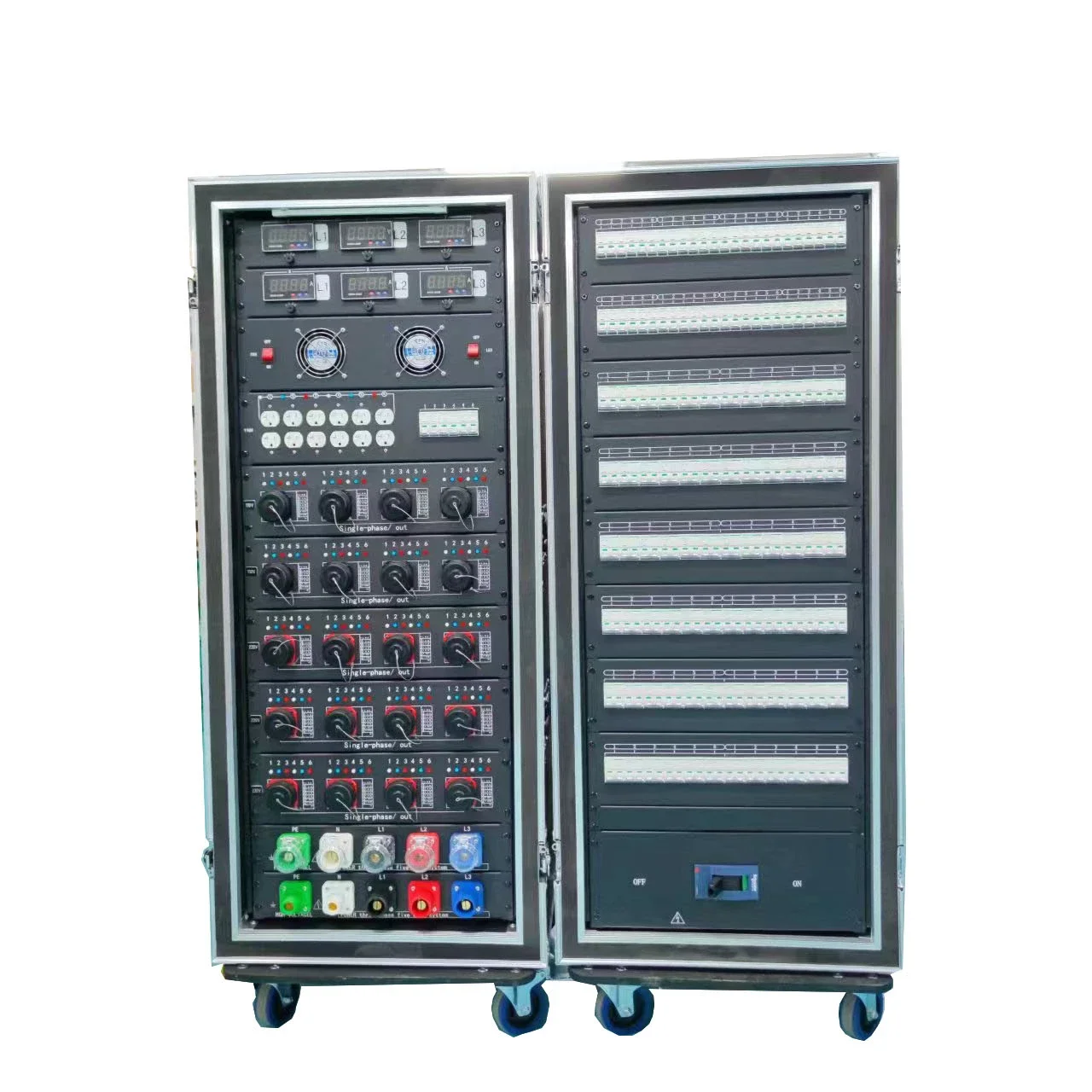 Stage plywood 3 phase power distributor 126 channels power distribution box