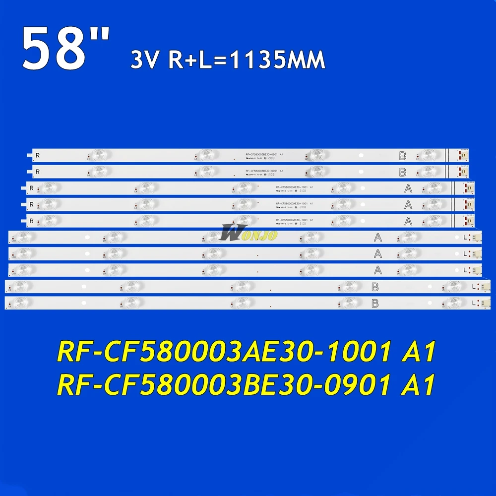 led tv backlight strip para 58ua9600 58uk4b63db rf cf580003ae301001 rf cf580003be300901 a1 01