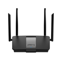 Plery Wifi Router Wireless Repeater 1200Mbps Wifi Signal Booster Dual-Band 2.4G/5G WiFi Extender Gigabit WiFi Amplifier Home Off