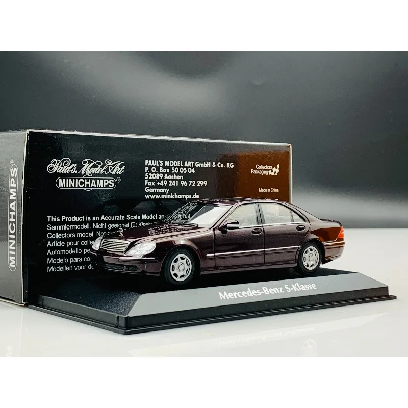 Modelo De Auto De Aleación Minichamps Escala 1:43 S-Klasse W220 Rojo Oscuro — -11%, 15.68€ Coupon, from 114.99€ – 11% descuento – €114.99