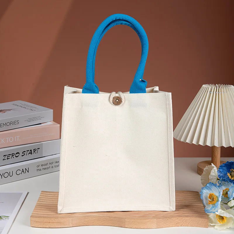 Canvas Tote Bag Customized Hand-held Shopping Bag Single Shoulder Cotton Bag Customized Brand Company Logo Bag For Women
