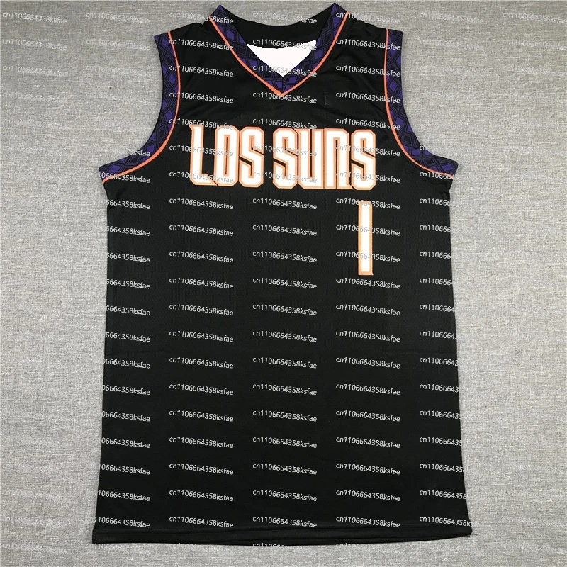 

3D Print Breathable Mesh Basketball Jersey Sleeveless Black Purple Number 1 Streetwear Unisex Apparel
