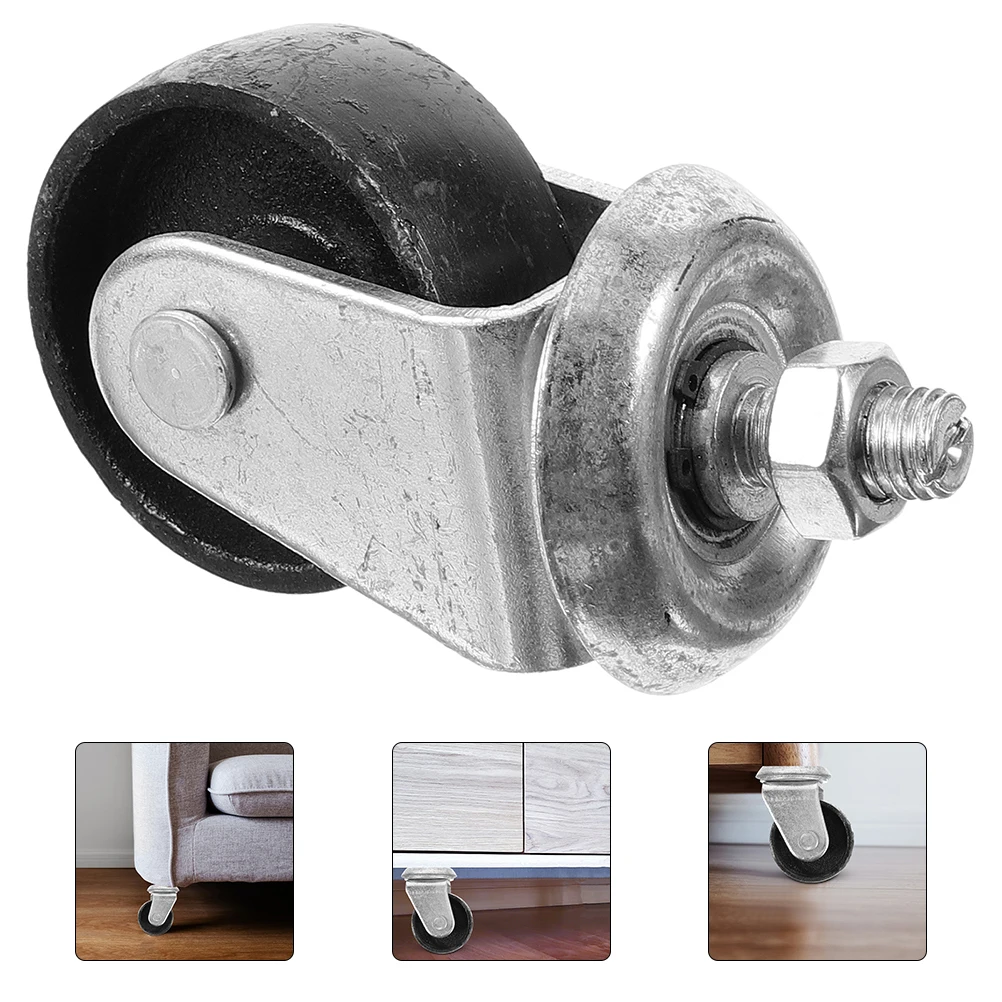 

Hydraulic Floor Jack Caster Wheel Heavy Duty Metal Replacement Parts Electric Trailer Universal Fit Square Car