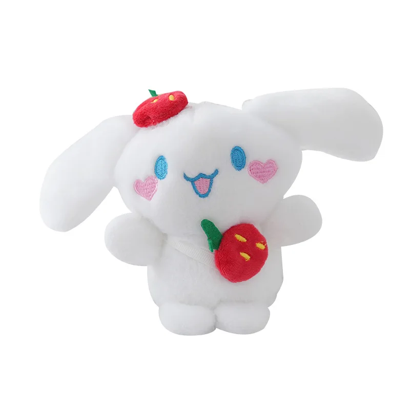 Porte-clés en peluche Sanurgente, jouet en peluche, fruit mignon, enna, Kuromi Melody Kawaii, pendentif sac à dos, cadeau d'anniversaire, 13cm, chaud