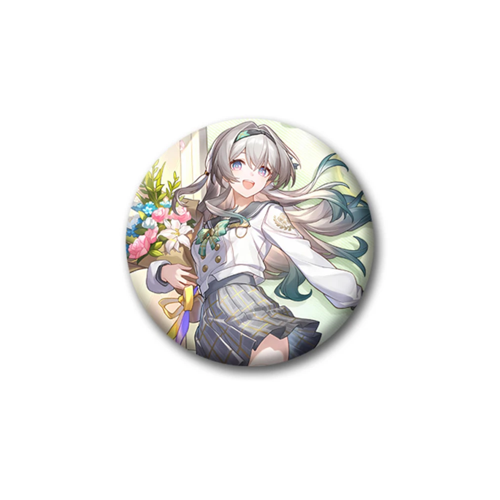 

58mm Game Honkai：Star Rail AR-26710 Firefly Cosplay Costume Badge Pin SPTE Tinplate Brooch﻿