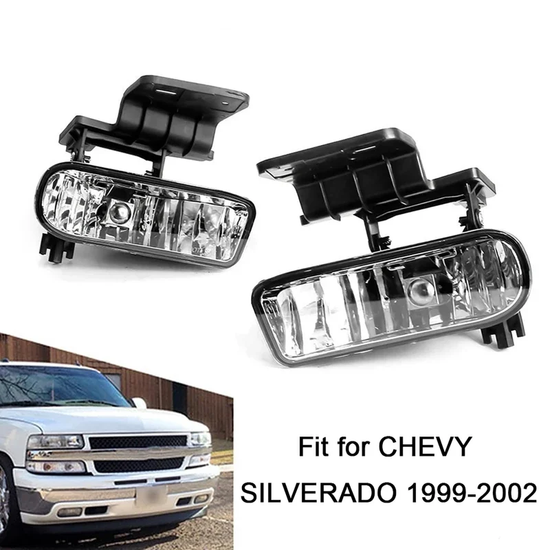 Clear Lens Front Fog Lamp Car Bumper Fog Light For Chevrolet Silverado/Suburban/Tahoe 1999-2002