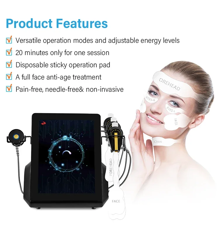 2024 New-released EMRF Face Lifting Beauty Equipment EMS Peface Lifting Machine RF Anti-aging Device