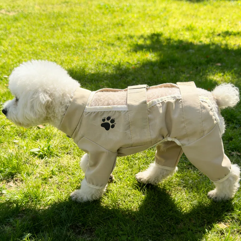 Pantalones antipolvo impermeables para perros pequeños, Bichón - imagen 4