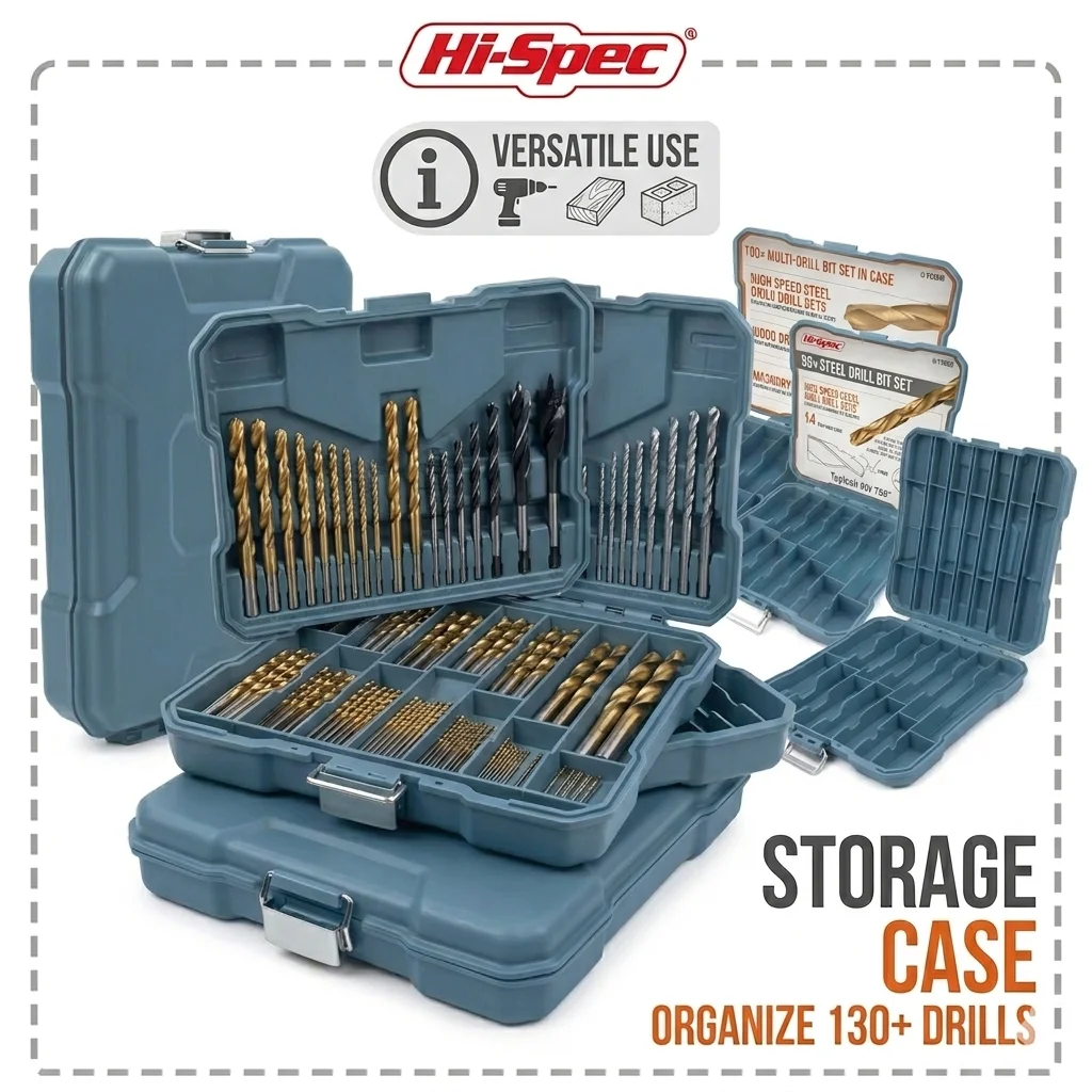 Empty Drill Bits Storage Box Toolbox Tool Accessories Woodworking Drill Bit Storage Container Nail Cutters Bit Organizer Case