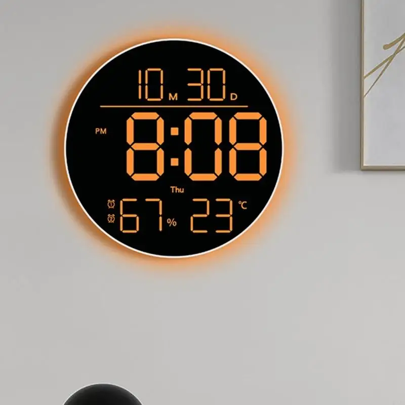 Color Clock Oversized Temperature Display C7AC