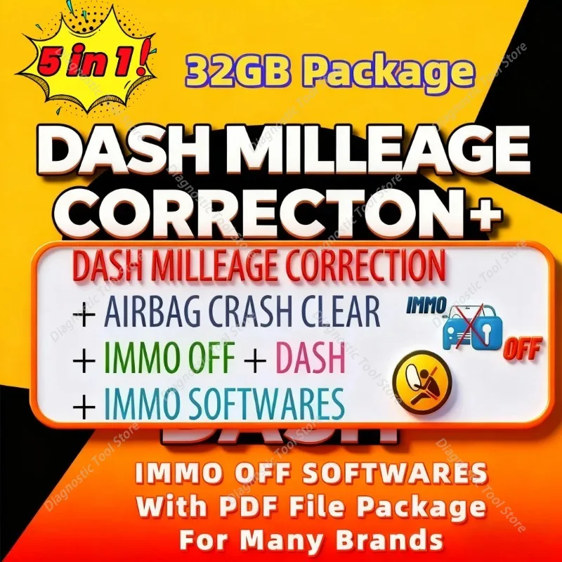 

Новейший пакет 2026 года 32 ГБ: коррекция пробега DASH, удаление ошибок Airbag при авариях, отключение IMMO, загрузка и установка программного обеспечения DASH и IMMO. Видео по инструкции.