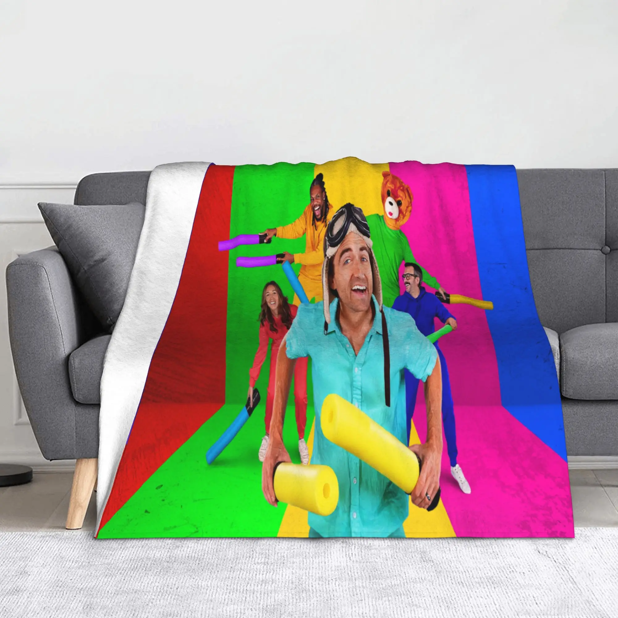 Dannys Go Blanket Multi-size Cozy and Lightweight  Throw Blankets for Couch Sofa and Bed