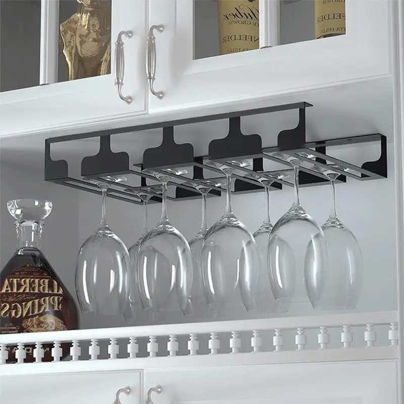 Wine Glass Rack Glass Hanger Rack Holder for Wine Glasses Portable Glasses Storage Hanger for Bar Dining Table Kitchen