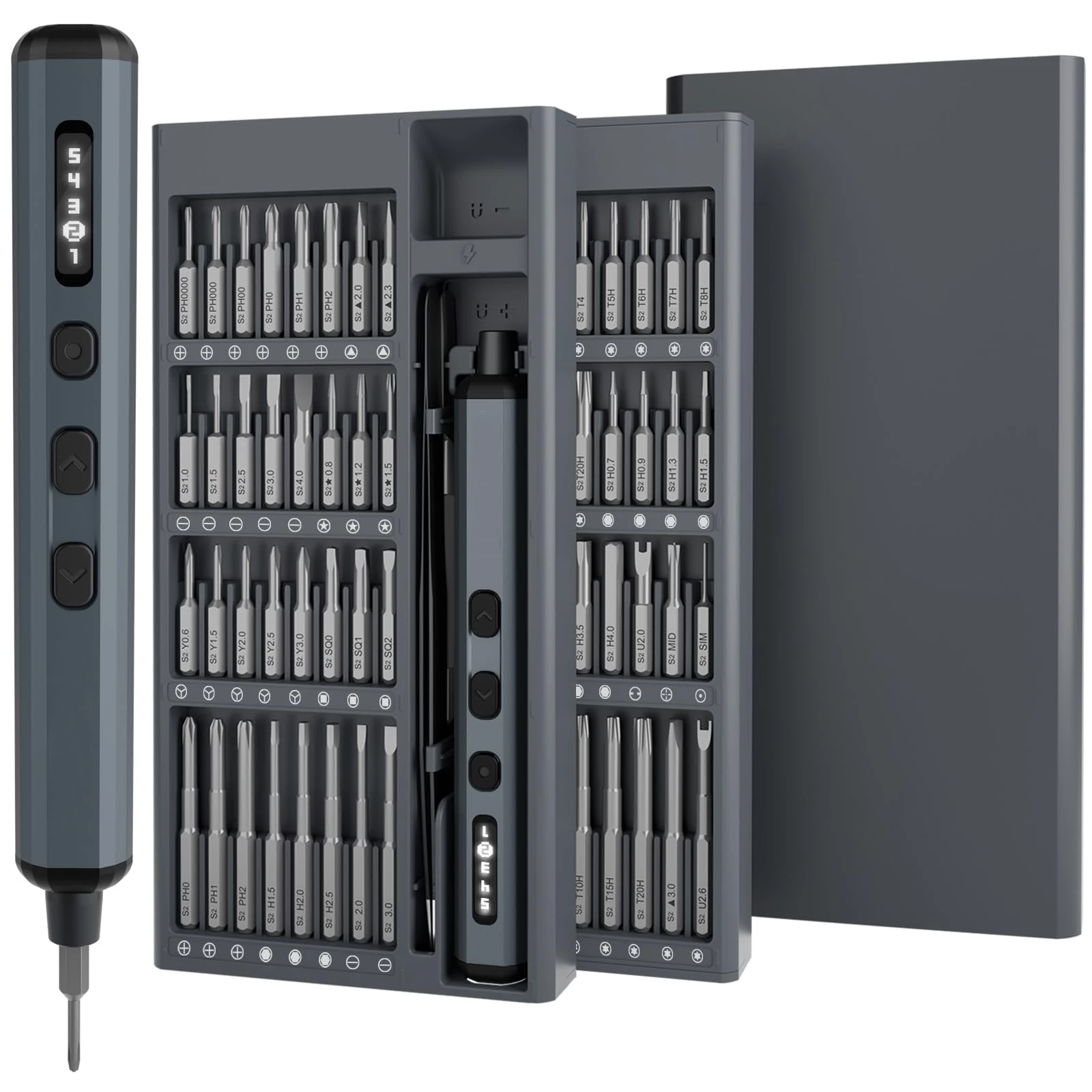 Мини-набор электрических отверток 68 в 1, беспроводные биты S2 Preicison, 5 настроек крутящего момента, набор инструментов для ремонта фонарей для ПК, радиоуправляемая электроника