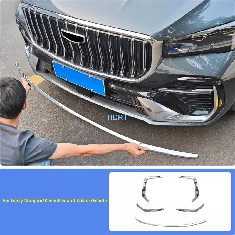 

Для Geely Monjaro/Xingyue L/Renault Grand Koleos/Filante 2026+ Накладки на передний бампер в гоночном стиле, решетки, накладки на угловые фары противотуманных фонарей