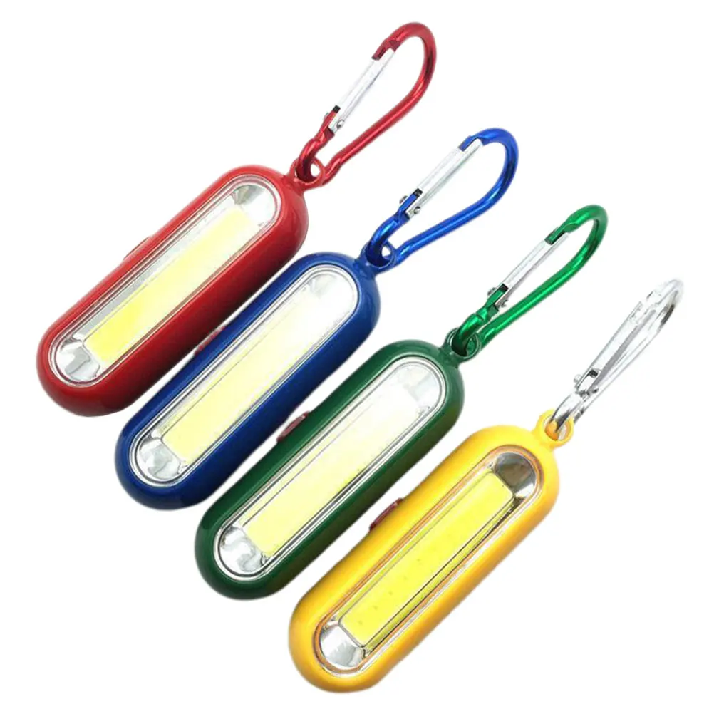 

4 Pcs Mini Keychain Flashlight Night Light for Camping Hiking Emergency Portable LED Lights Red Blue Green Yellow
