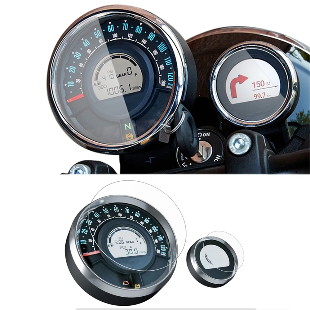 Motorcycle Scratch Cluster Screen Dashboard Protection Instrument Film For Royal Enfield Scram 411 2022- Super Meteor 650 2023-