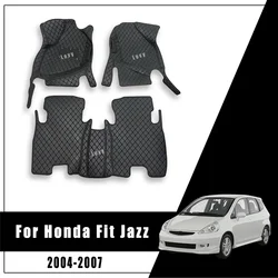 Car Floor Mats For Honda Fit Jazz 2007 2006 2005 2004 Carpets Auto Interiors Stylings Accessories Custom Rugs Decoration Product