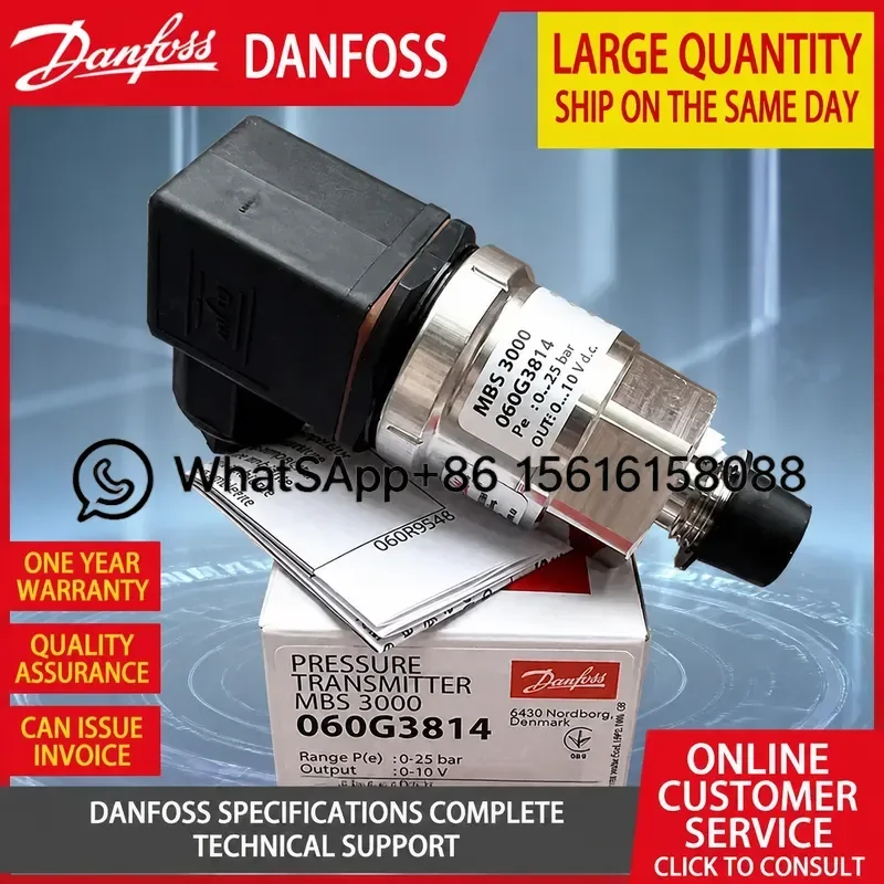 Danfoss MBS3100 Pressure Transmitter 060G1473 060G3388 060G5528 060G5635 060G5624 060G1367 060G1368  060G1369 060G1370