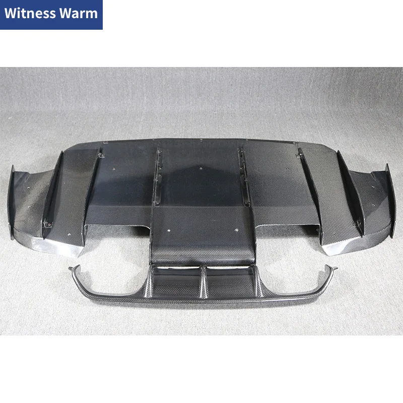 Carbon Fiber F80 M3 F82 M4 Rear Diffuser Fit for F80 M3 F82 F83 M4 Back Bumper Spoiler Diffuser Car Body Kit 14-up